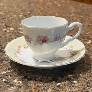 Cherry China tea cup and saucer🌷Antique